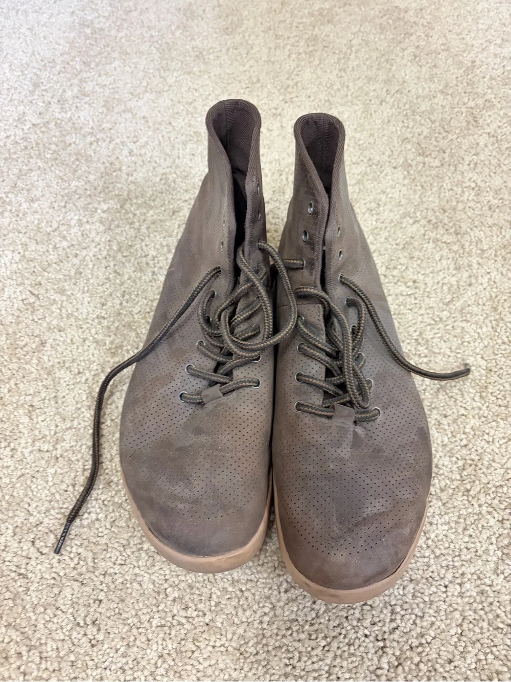 NOBULL Men's Brown Perforated Chukka Boots